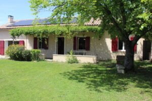 maison et jardin vert