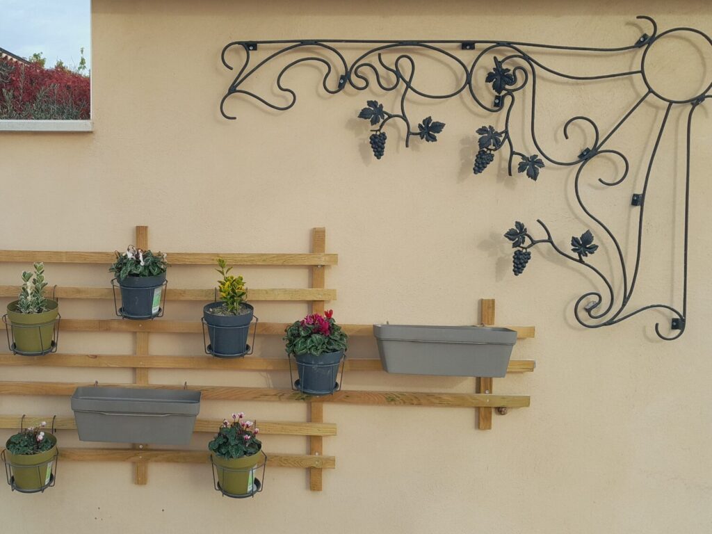 décoration et fleurs façade extérieur